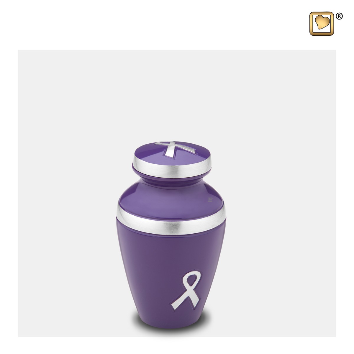 Awareness keepsake Purple&Bru Pewter